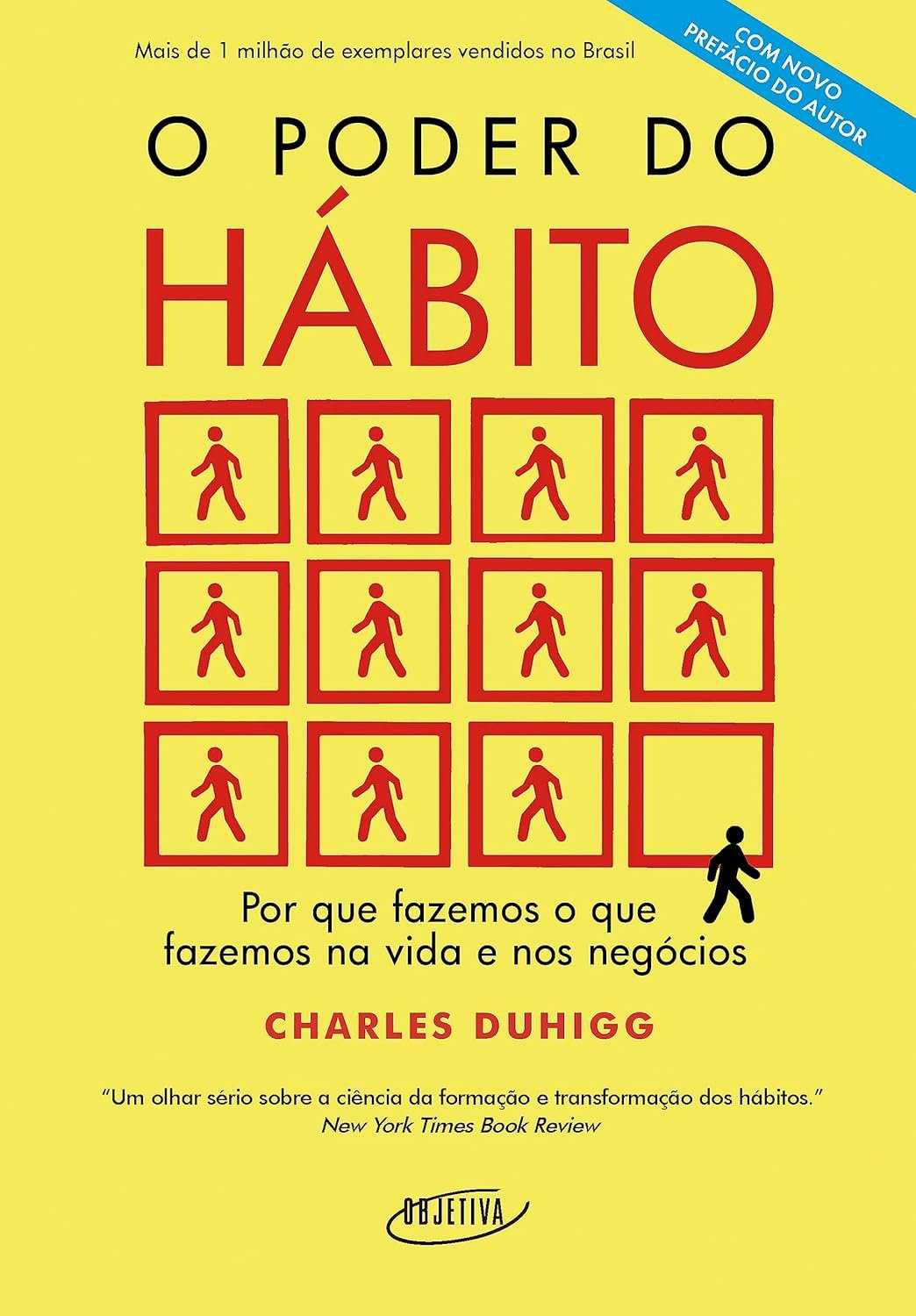Capa do livro O Poder do Hábito, de Charles Duhigg, sobre a ciência da formação de hábito